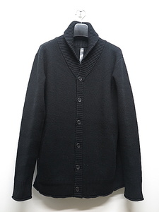 SALE30%OFF/wjk・ダブルジェイケイ/jacquard shawl cardigan/black・L