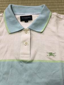 三陽商会製　BURBERRY LONDON ポロシャツ バーバリー　ポロシャツ ホース刺繍ポロシャツ ゴルフ