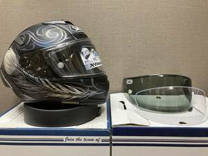 2021年製 SHOEI ショウエイ X-Fourteen エックス フォーティーン X14 X-14 KUJAKU クジャク 孔雀 フェイス ヘルメット Sサイズ スモーク付