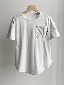 送料無料　ブルネロクチネリ　BRUNELLO CUCINELLI レディース　Tシャツ　ポケット　半袖　新品　シンプル　S-L　サイズ選択可能　3700