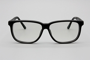 【未使用】レノマ renoma R745 56-17 000 ブラックマット UVカットカラーハードマルチコートレンズ使用お洒落なメガネに仕上げました R-01