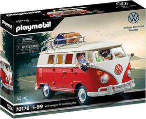 送料無料 即決！新品 PLAYMOBIL 70176 Volkswagen T1 Camping Bus フォルクスワーゲンT1キャンプバス プレイモービル
