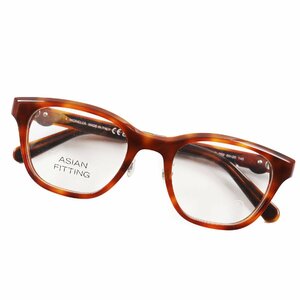 未使用品●モンクレール ML5185-D フルリム ウェリントン メガネ 眼鏡 アイウェア クリアブラウン（マーブル） 50□20 145 デモレンズ