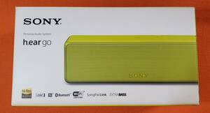 Sony ソニー SRS-HG1 h.ear go ライムイエロー Bluetooth　ワイヤレス　ハイレゾ対応スピーカー