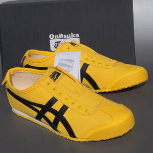 デッド!! 新品 27,5cm オニツカタイガー メキシコ 66 スリッポン 黄ｘ黒 Onitsuka Tiger MEXICO 66 SLIP-ON