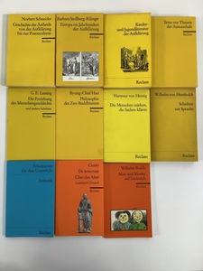 【まとめ】レクラム文庫11冊セット ドイツ語/洋書/教育/哲学/歴史/ラテン語/言語学 フィリップ・レクラム 著【ta03j】