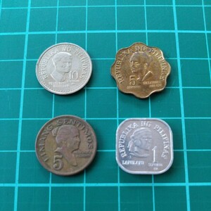 コイン 外国コイン　フィリピン小型コイン４種　