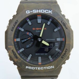 160s CASIO カシオ G-SHOCK GA-2100FR-5AJF MYSTIC FORESTシリーズ クォーツ 腕時計 ※中古