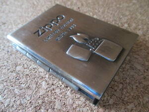 ZIPPO CLOCK『LIMITED EDITION SINCE 1933 本型 ウインディー柄 時計』AN AMERICAN SPIRIT Windy 金属製 重量級 ジッポ－ 廃版激レア