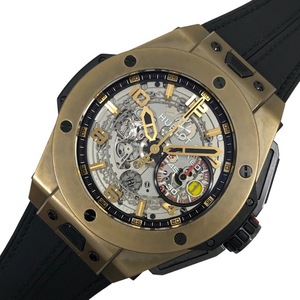 ウブロ HUBLOT ビッグバン フェラーリ マジックゴールド 401.MX.0123.VR マジックゴールド/ラバーストラップ 腕時計 メンズ 中古