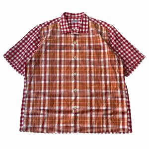 Rare COMME des GARCONS HOMME over size check shirt archive yohji yamamoto issey miyake raf simons 田中オム comme des garcons lgb