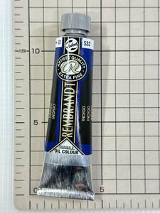 【新品/未使用】インディゴ　＃533　9号　REMBRANDT　レンブラント　油絵具　オイルカラー　40ｍｌ