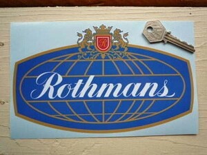 ◆送料無料◆ 海外 Rothmans Globe ロスマンズ 200mm ステッカー