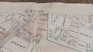 芝　三田　芝浦　付近図　 地形図　地図　資料　81×72cm　延宝（1673年）復刻　イタミ　　B2403　