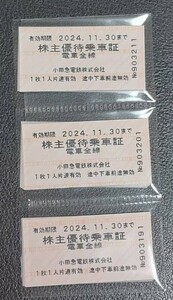 ●小田急電鉄株主優待券30枚【送料込み】