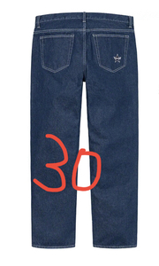 【美中古】Rinsed Blue 30 / 21ss supreme Regular Jean シュプリーム ジーンズ　レギュラージーンズ pant work chino chinch 24ss