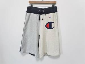 BEAMS BOY別注Champion ビッグロゴ リバースウィーブキュロットパンツ