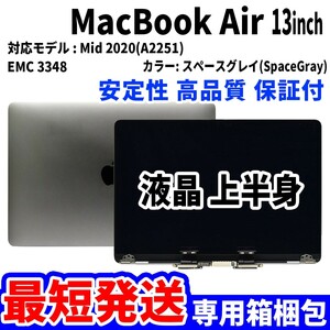 【最短発送】Mac Book Air 2020年 13インチ A2251 グレイ Retina 高品質 LCD 液晶 上半身 ディスプレイ パネル 交換 未使用品