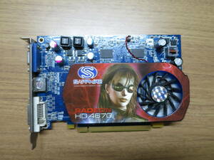 【美品】SAPPHIRE RADEON HD4670 512MB GDDR3 11138-13 HDMI/DVI-I/VGA