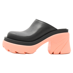 BOTTEGA VENETA ボッテガヴェネタ FLASH LEATHER MULES CLOGS 668525 フラッシュ レザーミュール クロッグ サンダル ブラック レディース