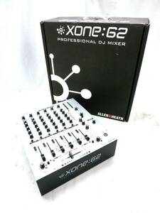 1000円スタート DJミキサー ALLEN&HEATH アレン&ヒース XONE:62 通電のみ確認済み 電源ケーブル欠品 音響器材 DJ機器 WHO BB8003