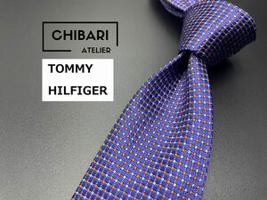 【超美品】TOMMY HILFIGER　トミーヒルフィガー　ドット柄　ネクタイ　3本以上送料無料　ネイビー　0404248