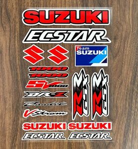 ★アウトレットセール★新品 MotoGP RACING SUZUKI ECSTAR ステッカー 18 x 27 cm レーシング スポーツ デカール シール アクセサリー