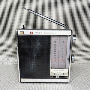 当時物 HITACHI SOLID STATE FM-AM TRANSISTOR RADIO KH-1045 日立 FM-AM トランジスタラジオ KH-1045 動作未確認　現状品