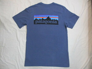 Patagonia パタゴニア 背ロゴ Ｔシャツ 紺 S