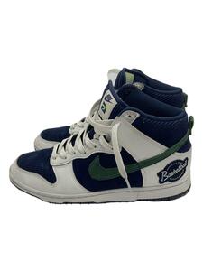 NIKE◆DUNK HIGH PRM EMB_ダンク ハイ プレミアム エンベデッド/27cm/WHT