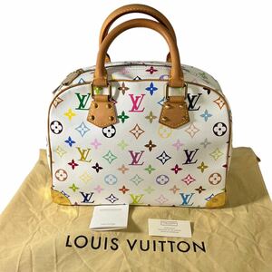 1円〜 【未使用】 LOUIS VUITTON ルイヴィトン トゥルーヴィル M92663 マルチカラー モノグラム ハンドバッグ 村上隆氏