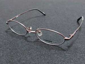 新品 renoma　レノマ　メガネ　眼鏡　高級感　上品　フルリム　チタン　オーバル　茶色　ブラウン