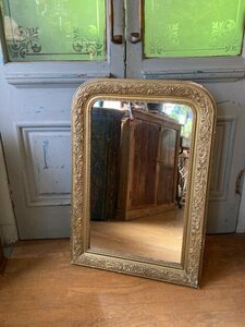 フランスアンティーク　大きな鏡【41-326】ミラー　店舗什器　鏡　洗面鏡　玄関鏡　壁掛けミラー　