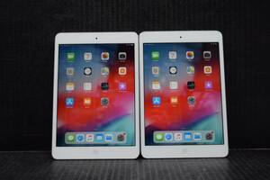 S0388(SLL) & L 2台セット Apple iPad mini2 Wi-Fiモデル 16GB シルバー ME279J/A A1489 タブレット 本体のみ..