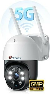 【送料無料】【最新5GWi-Fi対応?500万画素?Onvif/NVR対応】Ctronics 防犯カメラ 屋外 5MP 監視カメ