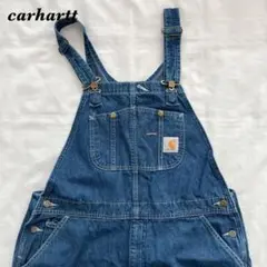 カーハート carhartt オーバーオール デニム 古着 42