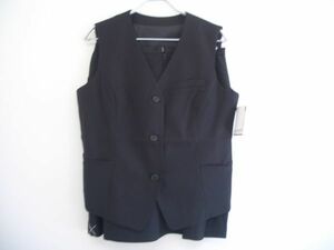 事務服　べストスーツ　２点セット　ブラック　13AR70 【IY-168】