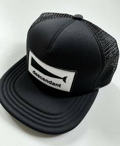 新品 DESCENDANT CACHALOT TRUCKER CAP BLACK ディセンダント メッシュキャップ ディセンダント mesh cap フリーサイズ wtaps