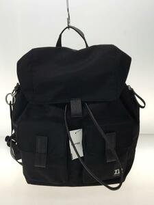 marimekko◆Everything Backpack L Solid/リュック/ポリエステル/ブラック