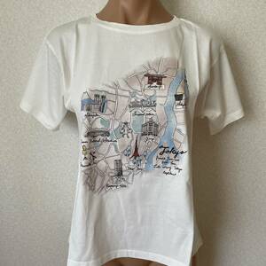 【新品】PARADIS TERRE パラディテール　東京プリント　Tシャツ　38