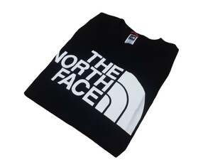 良品級:THE NORTH FACE:ザ ノースフェイス:デカロゴ:ストレッチ混:長袖Tシャツ/ロンT:used:MEN