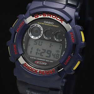 1円 保付き 稼働 カシオ Gショック QZ デジタル文字盤 G-LIDE GL-110AS ブルー メンズ腕時計 KMR 6696000 4JWY