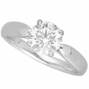 TIFFANY&Co. ティファニー ハーモニー ラウンド ブリリアント リング ダイヤモンド(1.05ct G-VVS2-3Ex) Pt950 プラチナ サイズ9号 #49