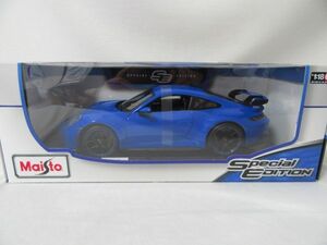 【未開封　美品】MAISTO 1/18 PORSCHE 911 GT3 ブルー　ポルシェ　マイスト