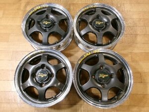 旧車 軽四カスタム Racing SPARCO レーシングスパルコ ホイール 4本 4H-110 13インチ 4.5J+45 旧型 ダイハツ ムーヴ ミラ 等 TE37 タイプC