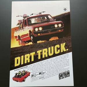 ポスター「1979 日産・ダットサントラック Dirt Truck」ダットラ 北米版広告ポスター★620/Datsun Lil Hustler