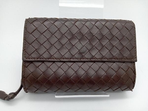 BOTTEGA VENETA イントレチャート 三つ折り財布 ブラウン 113997 V0013 2040 ボッテガヴェネタ