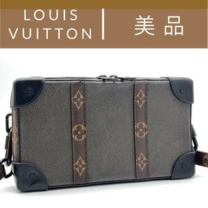 【美品　激レア】　ルイヴィトン　Louis Vuitton　ソフトトランク　モノグラム　タイガ　長財布　ショルダーバッグ　ボディバッグ