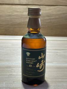 SUNTORY WHISKY 　山崎　10年　ミニボトル　40％　50ml★　酒 YAMAZAKI グリーンラベル？　サントリー　ウイスキー　