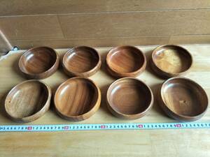 コレクション　昭和　レトロ　木製　お皿　お菓子入れ　8個　まとめて